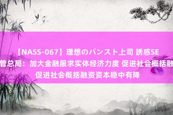 【NASS-067】理想のパンスト上司 誘惑SEX総集編 金融监管总局：加大金融服求实体经济力度 促进社会概括融资资本稳中有降