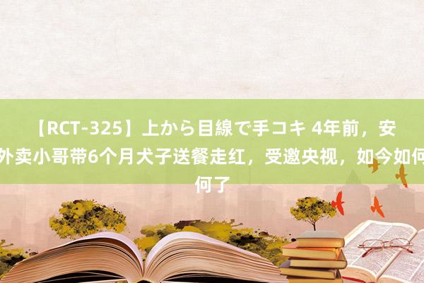 【RCT-325】上から目線で手コキ 4年前，安徽外卖小哥带6个月犬子送餐走红，受邀央视，如今如何了