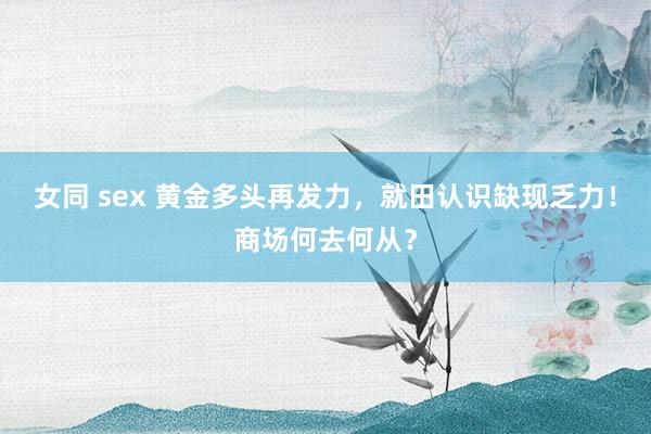 女同 sex 黄金多头再发力，就田认识缺现乏力！商场何去何从？